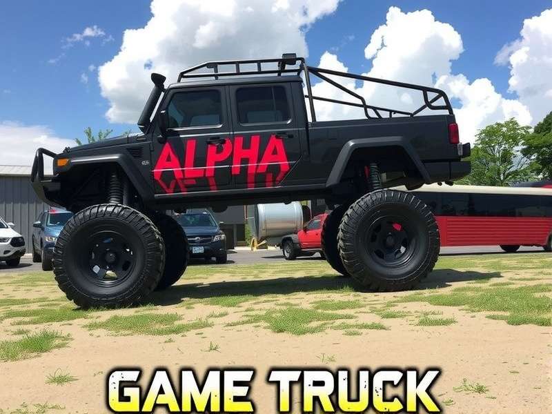 Game truck at a birthday party